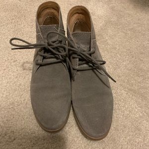 Sarto Grey Suede booties